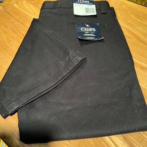 Boys 16 Husky black Chaps approved school wear